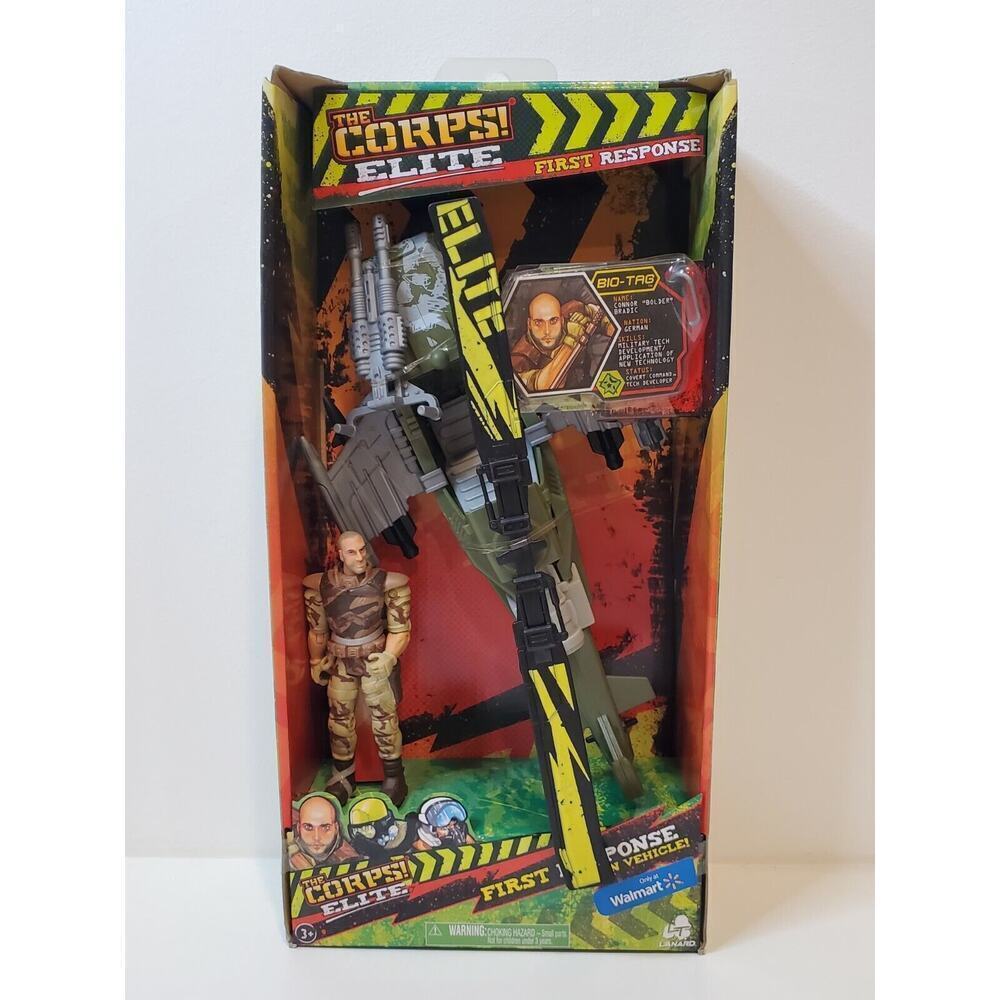 Lanard The Corps! Elite FIRST RESPONSE COMBAT COPTER & BOLDER & BIO-TAG NEW 2015